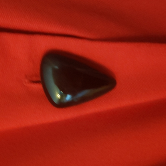 VINTAGE 90s Cynthia Howie colorblock Red and Black knee length dress sz 8 - Picture 3 of 10